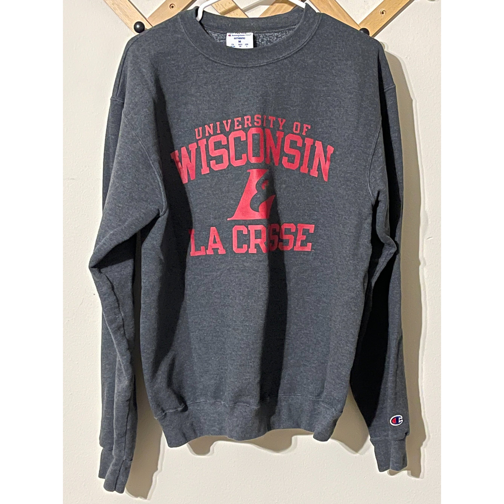CHAMPION University of WI La Crosse Crew Neck Sweatshirt - Size Medium